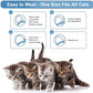 Wustentre 3 Pack Adjustable Anxiety Collar - Cat Calming Pheromones for Cats & Kittens, Stress Reliever - Relaxing Comfortable Collar (Violet)