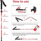 BISINNA Collapsible Trekking Hiking Poles- 2 Pack Folding Aluminum Walking Sticks with Quick Lock System 4 Season Accessories,Telescopic, Adjustable, Lightweight for Men Women