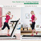 GYMAX Walking Pad, 2.25HP Dual Display Foldable Treadmill for Home with Remote/Smart App Control, Portable Compact Treadmill for Office Under Desk, Folding Running Machine for Small Spaces