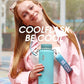Coolflask Water Bottle 40 oz with Strap, Insulated Metal Water Flask with Straw & Spout Lids, Stainless Steel Double Wall Vacuum, Keep Cold 48h Hot 24h, Leak Proof & Non-BPA, Agate Green