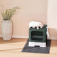 Cat Litter Box with X-Large Litter Mat and Scoop, Large Foldable Litter Box with Lid, Enclosed Kitty Box,Front Top Entry Exit, Odor Control Easy to Clean (Upgrade Olive Green)