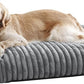 Arlee Saddle Sofa Memory Foam Pet Bed, Comfortable & Washable, Ideal for Dogs and Puppies, Extra Comfort, Couch Design, Crate & Kennel Furniture, Pet Supplies & Essentials, Grey, Large