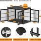38 Inch Heavy Duty Dog Crate Furniture for Large and Medium Dogs, Decorative Pet House End Table, Wooden Cage Kennel Furniture Indoor, Black