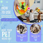 Pet Snuffle Ball, Puzzle Sniffing Interactive Dog Ball for Blind Dogs Training Stress Relief Dog Enrichment Toys Treat Machine Washable (15cm, Tropical Fruit)