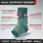 Sleeve Stars Ankle Brace for Women & Men, Ankle Wrap for Sprain, Compression Sleeve for Plantar Fasciitis Relief, Easy Customizable Support: w/ Removable Strap (Single/M:10"-12"/Turquoise)