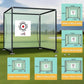 YUNIC Golf Driving Cage with Metal Frame - Choose Standard Hitting Target or Simulator Impact Screen