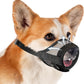 Dog Muzzle, Soft Mesh Muzzle for Small Dog Mouth Guard, Breathable Adjustable Puppy Muzzles to Prevent Biting, No Bark Muzzle for Dogs Allow Panting Drinking (Black, S)