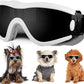 Small Dog Sunglasses with Adjustable Strap UV Protection, Winproof Puppy Sunglasses, Suitable for Dogs Eyes Protection，Soft Dog Goggles
