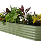 Vego garden Raised Garden Bed Kits, 17" Tall 9 in 1 8ft X 2ft Metal Raised Planter Bed for Vegetables Flowers Ground Planter Box-Olive Green