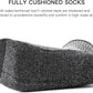 JOYNÉE 8 Pairs Mens Breathable Athletic Crew Socks Arch Support Cushioned Socks for Hiking Sports Running,Sock Size:10-13
