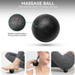 5 in1 Foam Roller Set for Deep Tissue Muscle Massage, High Density Fitness Exercise Foam Roller, Massage Roller, Massage Ball, Resistance Band, for Whole Body (Black)