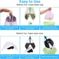 PPOGOO Non-Breakable Pooper Scooper for Large Medium Small Dogs with 24.3inch Long Handle High Strength Material Durable Spring, Easy Grass and Gravel Pick Up