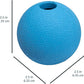 Amazon Basics Dog Toys, Interactive Assorted Rubber Balls, (Pack of 3), 2.5 inch, Blue, Beige, Orange