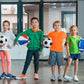 3-Piece Sports Balls Set, Includes Size 5 Basketball, Size 4 Soccer Ball, Size 6 Football & Pump, Sports Equipment Perfect Sports Gift for for Boys, Girls, Teens, and Adults