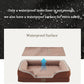 Bedfolks Orthopedic Dog Bed, Waterproof Dog Sofa Bed for Medium Dogs, Egg Foam Pet Couch Bed with Removable Washable Cover and Nonslip Bottom, Brown