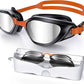Swim Goggles, Unisex Adult Swimming Goggles Anti Fog Anti UV No Leakage Wide View for Men Women Youth