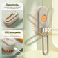 New Cat Steam Brush, 3 in 1 Pet Steam Groomer Brush, Rechargeable Pet Steam Groomer Comb for Massaging and Cleaning Shedding Pets Hair, Multifunctional Hair Removal Comb for Cats Dogs (Khaki+White)