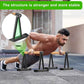 Dolibest Push Up Bar, 12'' High Parallettes Bars with 8 Rubber Feet & Comfortable Handle, Dip Bars with Stable Triangle Base for Calisthenics, Handstand, Gym & Home Exercise, Easy Assembly (600LB)