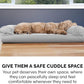 Furhaven Orthopedic Dog Bed for Large Dogs w/ Removable Bolsters & Washable Cover, For Dogs Up to 95 lbs - Quilted Sofa - Silver Gray, Jumbo/XL