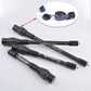 AMEYXGS Bow Stabilizer for Compound Bow, 6" 8" 10" 12" Rod Balance Bar with Damping System and Weights Shock Absorber for Compound Bow Archery Accessory