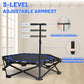 Foldable Mini Trampoline, Rebounder Trampoline with Adjustable Foam Handle, Fitness Trampoline for Indoor, Outdoor, Home Gym, Max Load 460 lbs