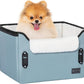 PETSFIT Dog Car Seats for Small Dogs, Patent Safe Buckles Dog Booster Car Seat, Pet Car Seat with Safety Belt, Suitable for Small Pets Up to 25lbs (Mint Green)