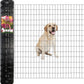 Black PVC Coated Welded Wire Fence 56 Inch x 50 Foot, 2 Inch x 4 Inch 14GA, Garden Border Fencing Roll Vinyl Coating Metal Wire Mesh Hardware Cloth for Yard Vegetable Plant Protection