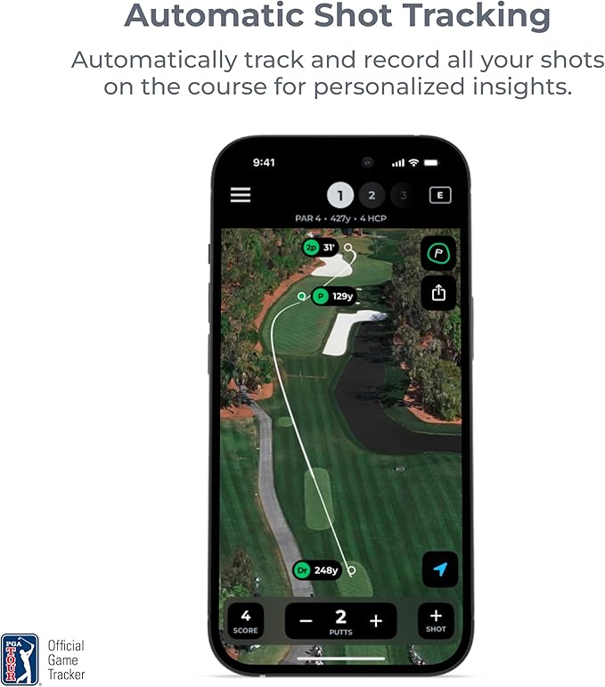 Arccos Golf Pride MCC & Tour Velvet Smart Grips: A.I. Powered Caddie, A.I. GPS Rangefinder & Smart Club Distances