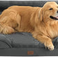 Bedsure XXL Orthopedic Dog Bed for Extra Large Dogs - Washable Giant Dog Cat Bed Waterproof, Comfort Dogs Couch Sofa with Washable Removable Cover, Pet Bed with Nonskid Bottom, Dark Grey, 52"