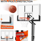 Basketball Hoop Outdoor with 45 Inch Shatterproof Backboard, Portable Basketball Goal System 4.8-10ft Height Adjustable for Kids, Youth, Adults, Backyard/Driveway/Indoor