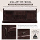 Storage Bench with 2 Drawers and 2 Cabinets, Pine Wood Pine Wood Shoe Bench with Removable Cushion for Living Room, Entryway 42.5" L x 15.9" W x 17.5" H (Espresso)