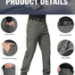 FREE SOLDIER Men's Outdoor Softshell Fleece Lined Cargo Pants Snow Ski Hiking Pants with Belt
