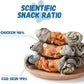 Dog Treats Chicken Wrapped Cod Skin Knotted Bones-6.5", All-Natural Healthy Fish Skin Dog Chew Treats, Rich in Omega-3 Protein, 4 Counts, 10.6 OZ