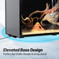 REPTI ZOO 50 Gallon Reptile Tank, 36" X 18" X 18" Reptile Terrarium, Black-Tinted ECO Glass Enclosure with Sliding Door & Mesh Top, Secure & Low-Stress Habitat for Bearded Dragon, Gecko, Snake, Lizard