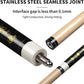 LOTKEY Pool Cue Set of 4-58 Inch 18~21 oz Canadian Maple Professional Billiard Cue Sticks, Pool Cue Stick with Extra 2 Pool Chalks, Pool Sticks for Adults, Durable, for Billiard Players
