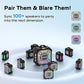 INSMY IP67 Waterproof Bluetooth Speaker, Shower Speaker Portable Small Clip-on, Multi Sync 100+ Speakers, Big Volume Booming Bass, 24H Playtime/Floatable/RGB Lights for Outdoor/Kayak/Beach (Black)