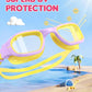 Kids Swim Goggles,Swimming Goggles for Kids 6-14, Anti-Fog UV Protection Pool Glasses for Boys Girls