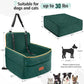 Dog Car Seat for Small Medium Dogs, Memory Foam Puppy Dog Booster Seat with Thick Cushion for Dogs Under 35lbs, Detachable Washable Pet Car Seat Travel Bed with Storage Pockets,2 Safety Belts