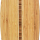 Totally Bamboo Surfboard Shaped Bamboo Wood Cutting Board and Charcuterie Serving Board, 23" x 7-1/2"