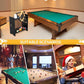 Pool Stick Holder Floor Stand- Billiards Pool Cue Rack Oak Solid Wooden Holds 9 Cues and Pool Table Accessories Organizer with Chalk Cone Holder for Game Room Club or Men Cave