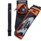 LEGEND XT320 Archery Quivers - Nylon Hip Quivers with 3 Arrow Tube Cases for Target Shooting - Adjustable Waist Belt, T-Slot, Storage Compartments for Accessories, Gear, Tools, Release Tab, Score Card