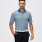 Esabel.C Jacquard Golf Shirts for Men Moisture Wicking Short Sleeve Performance Dry Fit Active Mens Polo Shirts