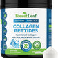 ForestLeaf Collagen Peptides Powder Unflavored - Hydrolyzed Grass Fed Keto Collagen Protein Powder Type 1, 2 & 3 - Vital Hair, Skin, Nails, Joints, Recovery, 11g Per Serving