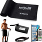 7Ft Long Resistance Bands for Stretching - Resistance Bands Set with Door Anchor - Exercise Bands Including Carry Pouch, E-Book & App - Latex-Free Workout Bands