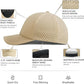 VOBOOM Men Quick Dry Baseball Cap Laser Cut Mesh Ball Curved Brim Snapback Hat