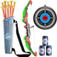 TEMI Bow and Arrow Set for Kids - Archery Toy Set - LED Light Up with Suction Cup Arrows, Target & Quiver, Indoor and Outdoor Toys for Children Boys Girls