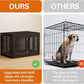 48" Heavy Duty Dog Crate Furniture for Small,Medium and Large Dogs,Rustic Wooden Dog Cage Kennel Indoor Furniture with Waterproof Top,Decorative Pet House Side End Table (Black)