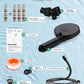 Filtered Shower Head with Handheld, High Pressure 9 Spray Mode Matte Black Showerhead with 4 Filters, Detachable Shower Head, Water Softener Filters Beads for Hard Water - Remove Chlorine