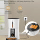 Petory Automatic Cat Feeders Wi-Fi - 4L Dry Food Dispenser for Cats and Dogs 10 Meals per Day Smart Pet Feeder with Desiccant Bag Dual Power Supply 10S Voice Recorder