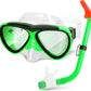 GreenLF Kids Snorkel Set, Anti-Fog Snorkeling Mask with Nose Covers for Youth Junior Child, Boys & Girls Age 5-12, Semi-Dry Diving Scuba Swimming Goggles Gear Packages
